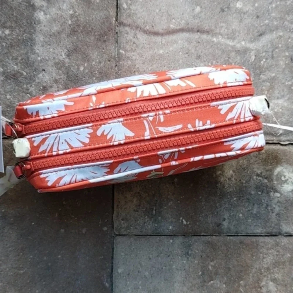 Kate Spade Orange Jae Wild Blossom Camera Bag Crossbody